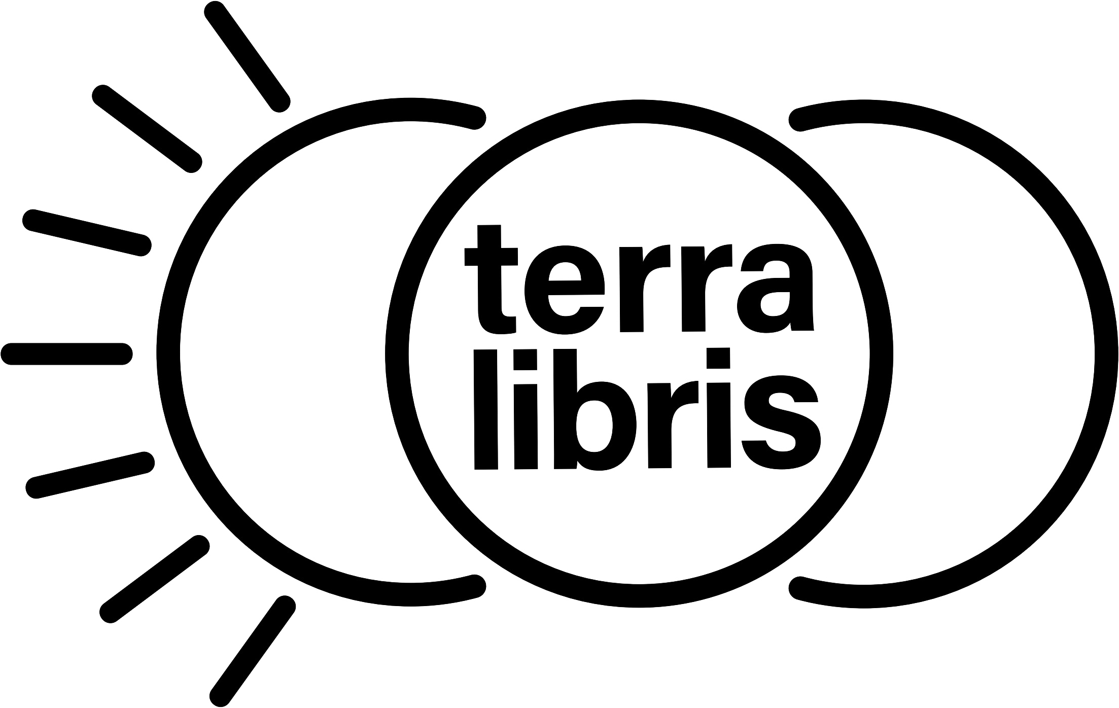 Logotipo Terra Libris — Monocromática preta
