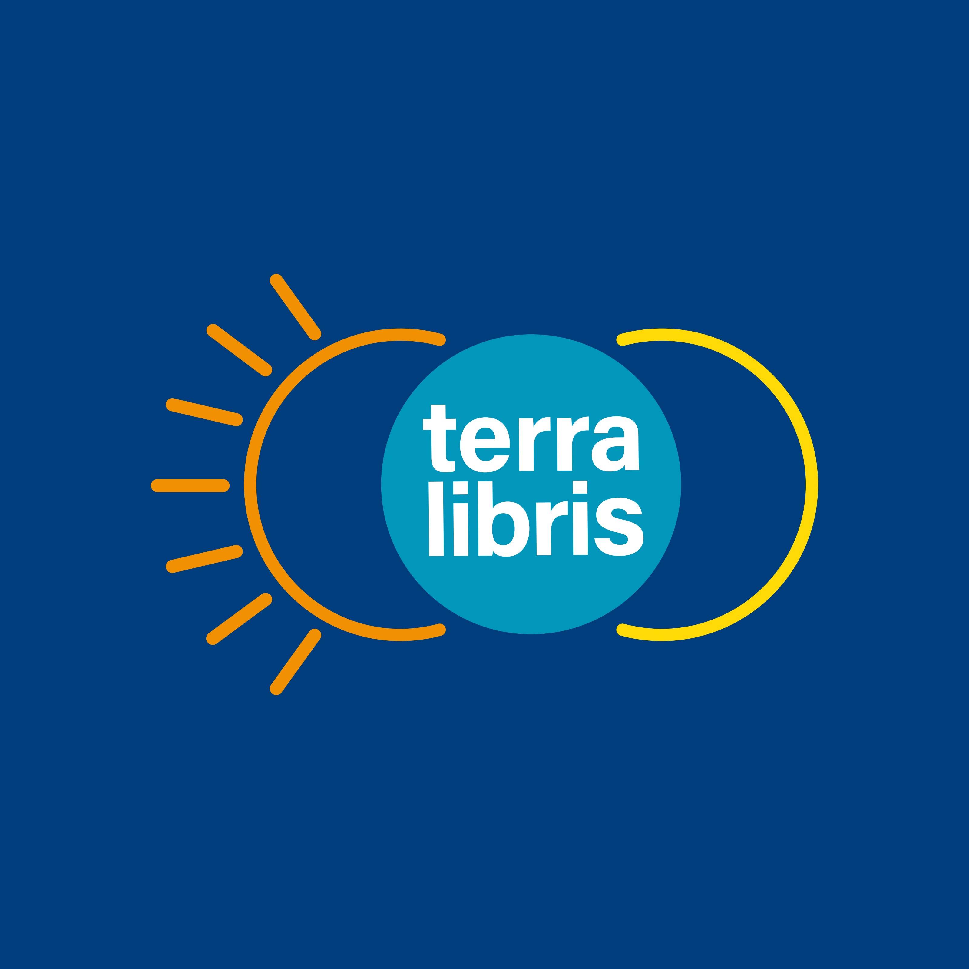 Logotipo Terra Libris — Aplicação sobre cor