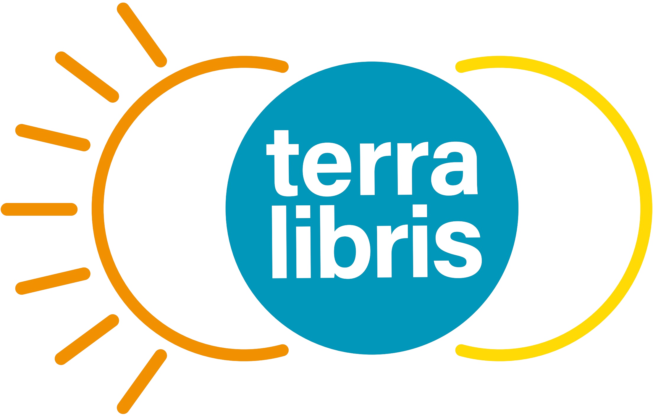 Logotipo Terra Libris — Principal — cor, contorno