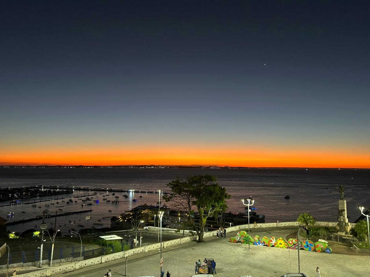 Vista panorâmica para a Baía de Todos os Santos.